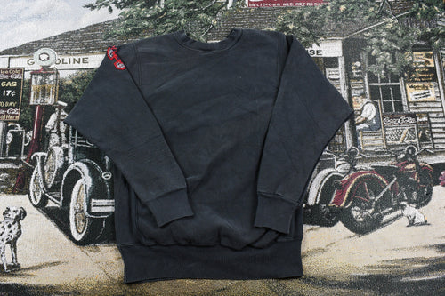 Vintage 1990s Medallion Soccer Sportswear Embroidered Crewneck / 90s Crewneck / Vintage Big E Varsity Sweater / Collegiate Sweatshirt