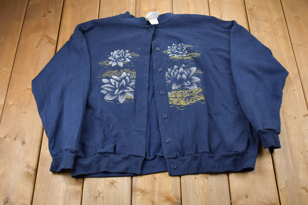 Vintage 1990s Morning Sun Floral Print Sweatshirt