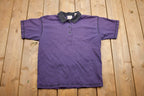 Vintage 1990s Striped Collared T Shirt