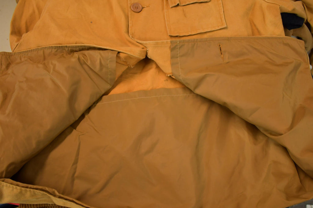 Vintage 1980s Distressed D-pocket Game winner Blanket Lined Hunting Jacket Made In USA