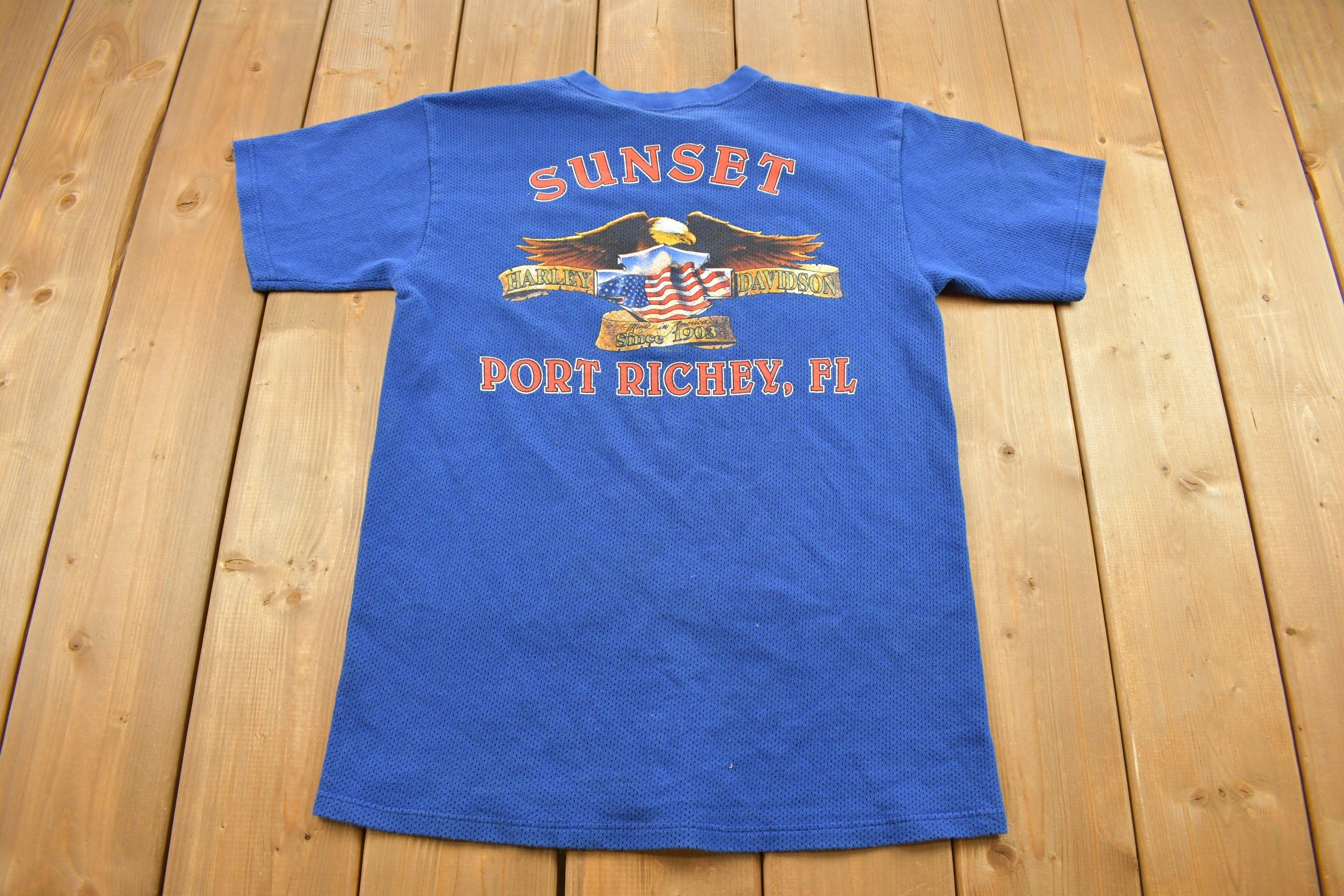 Vintage 1999 Sunset Harley Davidson Port Richey Florida T-Shirt
