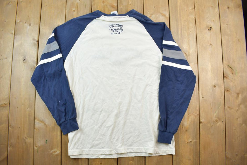 Vintage 1990s Harley Davidson Blue Crewneck Sweatshirt