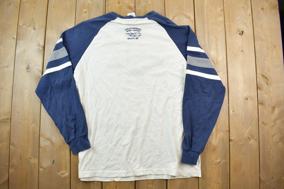 Vintage 1990s Harley Davidson Blue Crewneck Sweatshirt