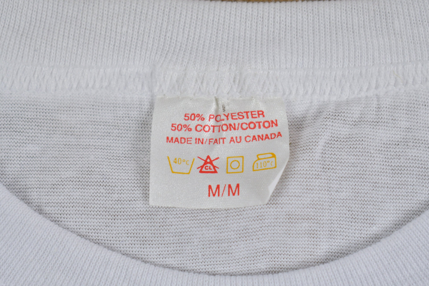 Vintage 1980s Blank White T Shirt / Made in Canada / Vintage T Shirt / Streetwear /