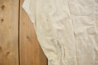 Vintage 1990s Blank Tan Five Brother Button Up Shirt