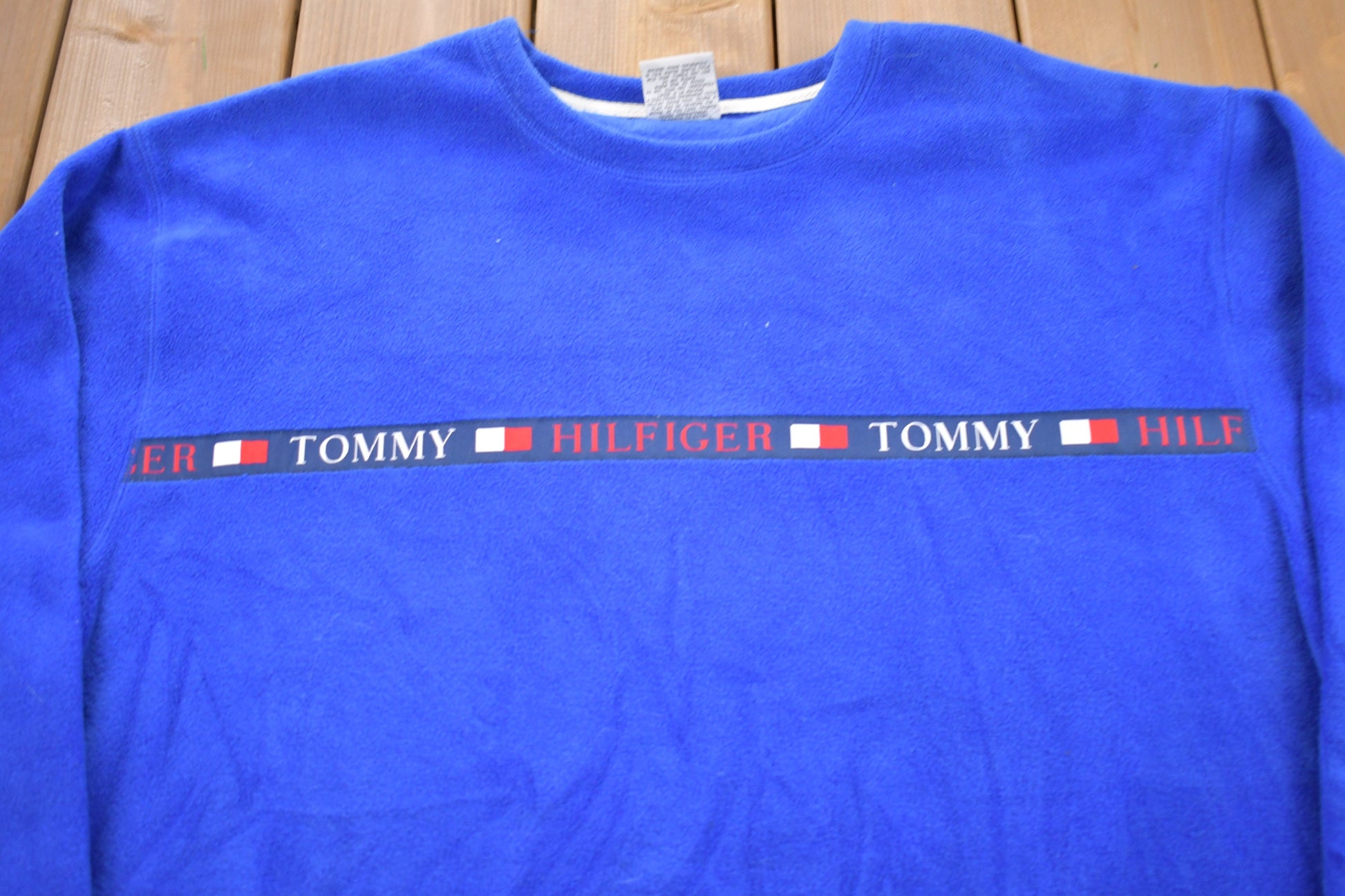 Vintage 1990s Tommy Hilfiger Jeans Fleece Sweater