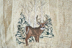 Vintage 1990s Croft & Barrow Big Buck Deer Knit Crewneck