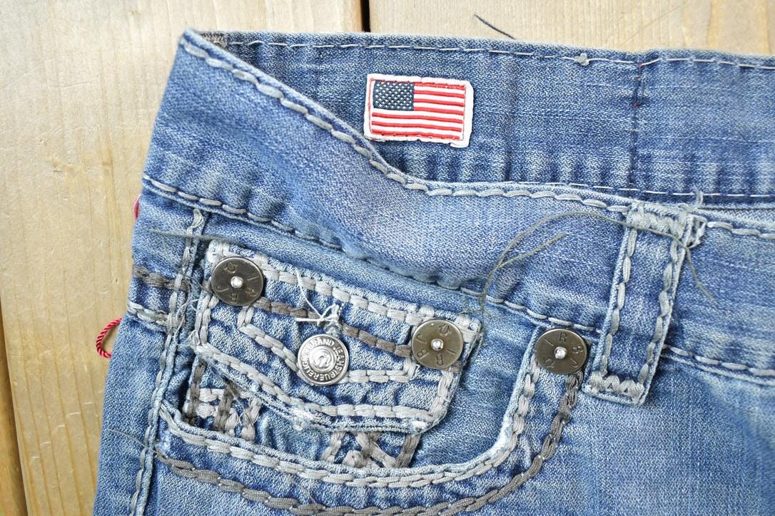 Vintage Y2K True Religion Denim Jeans Size 36 x 32 Made In USA / Vintage Denim / Vintage Levis / Retro Jeans