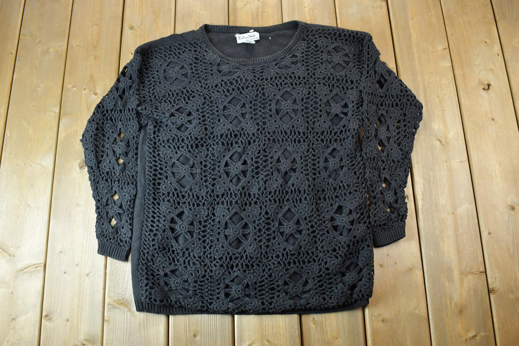 Vintage 1990s Extra Point Loose Knit Crewneck Sweater