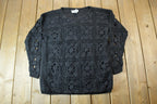 Vintage 1990s Extra Point Loose Knit Crewneck Sweater