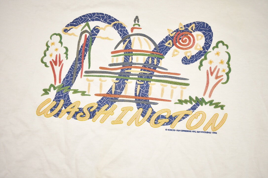 Vintage 1990s Washington DC Souvenir T Shirt