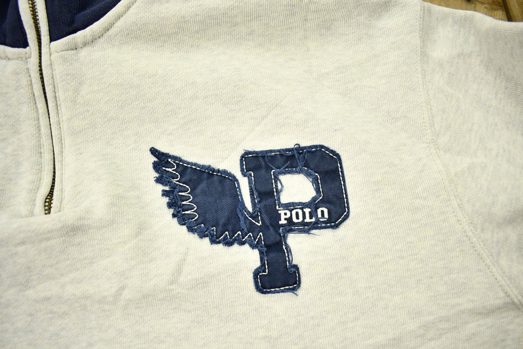 Vintage 1990s Polo Ralph Lauren P-Wing Quarter Zip Sweatshirt