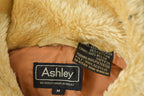 Vintage 1980s Ashley Beige Fur Collar Light Weight Jacket