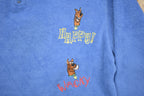 Vintage 1990s Scooby Doo Cartoon Network Quarter Zip Fleece Sweater