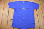 Vintage 1990s Walt Disney World Embroidered Graphic Mickey Mouse T Shirt