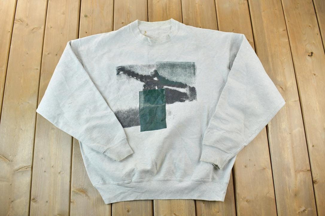Vintage 1990s Snowboarding Heavyweight Outdoorsman Crewneck Sweatshirt