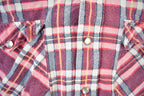 Vintage 1970s Fruit Of The Loom Flannel Button Up Shirt Men's Medium