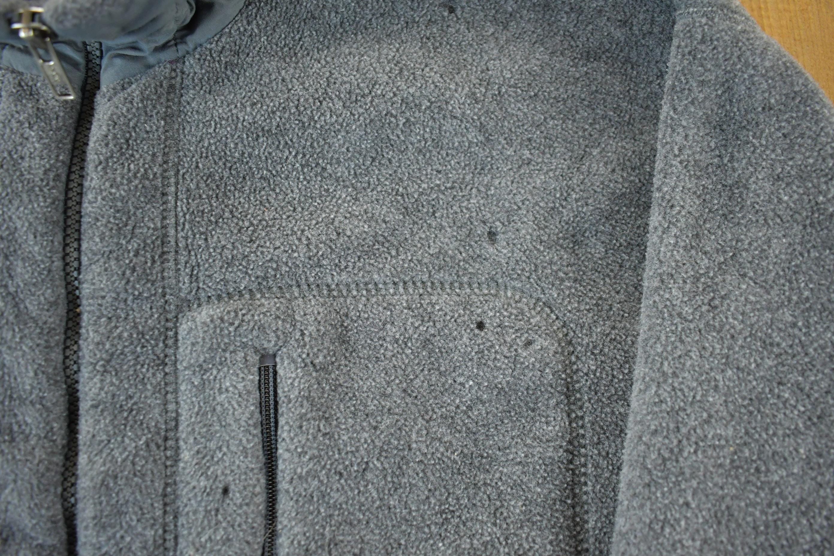 Vintage 1990s Patagonia Gray Full Zip Fleece Sweater