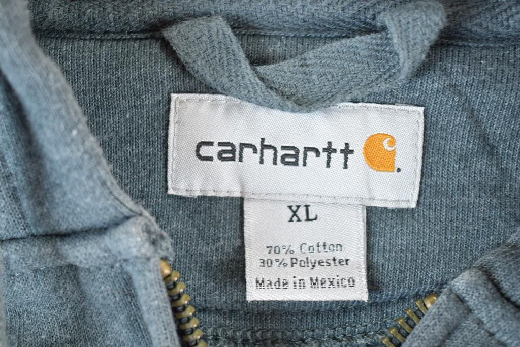 Vintage Y2K Distressed Carhartt Full Zip Hoodie Sweatshirt