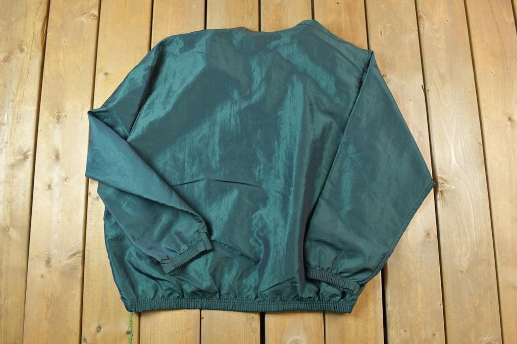 Vintage 1990s Surf Style Quarter Zip Super Light Windbreaker Spring Jacket