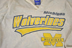 Vintage 1990s Starter Michigan Wolverines Unique Quarter Button University Hoodie Mens XL