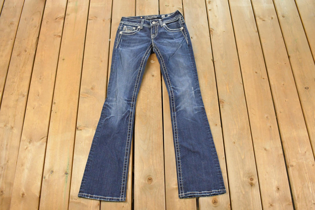 Vintage Deadstock Y2K Miss Me Bedazzled Low Rise Jeans Women's Size 26x31