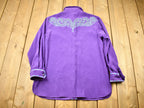 Vintage 1980s Bob Mackie Western Style Button Up Shirt