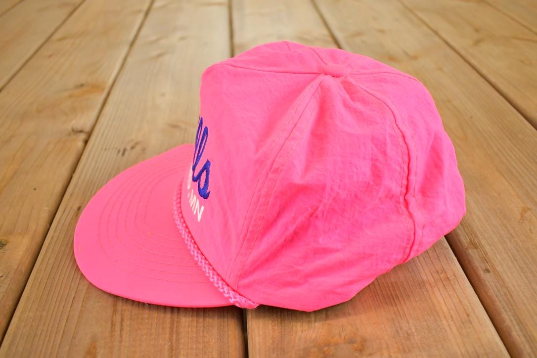 Vintage 1980s Mills Brainerd Minnesota Snapback Rope Trucker Hat /