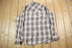 Vintage 1990s Plaid Button Up Flannel Shirt