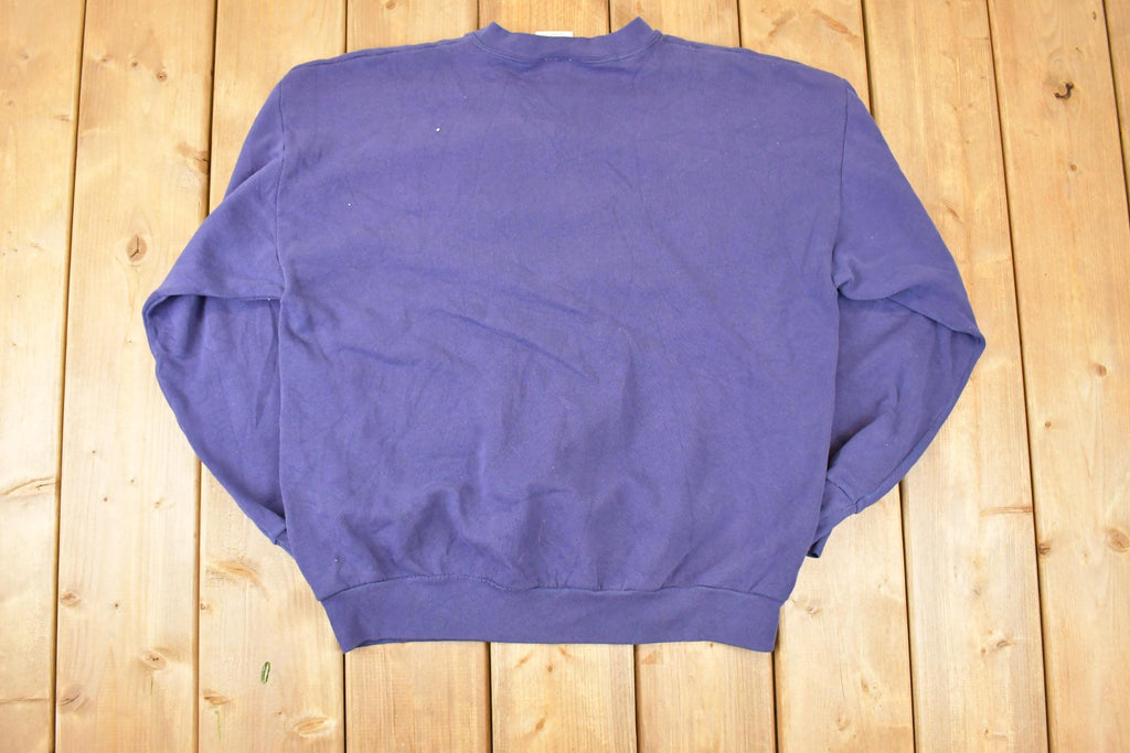 Vintage 1990s Tultex Blank Crewneck Sweatshirt Men's L
