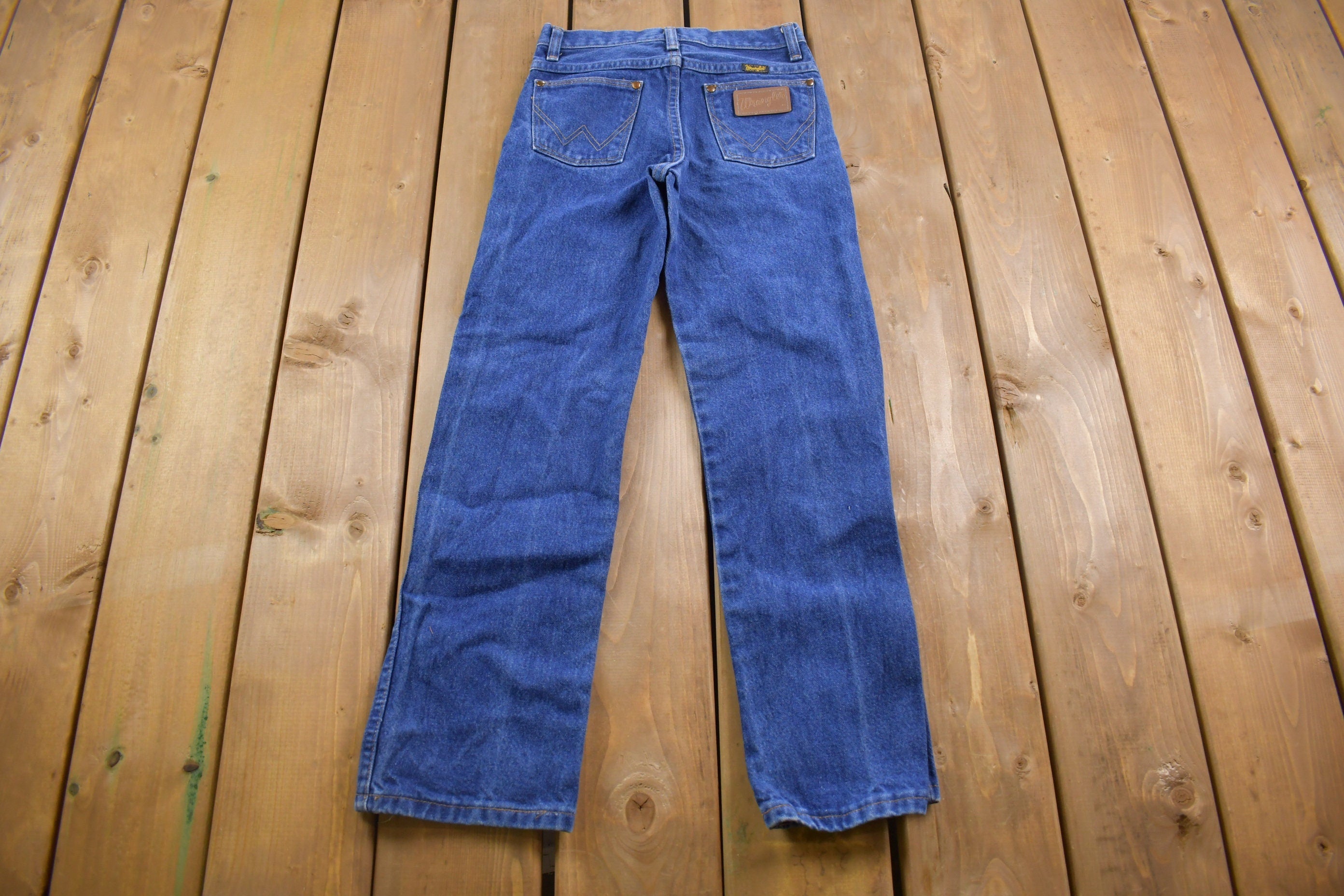 Vintage 1990's Wrangler Dark Blue Jeans 24 x 26