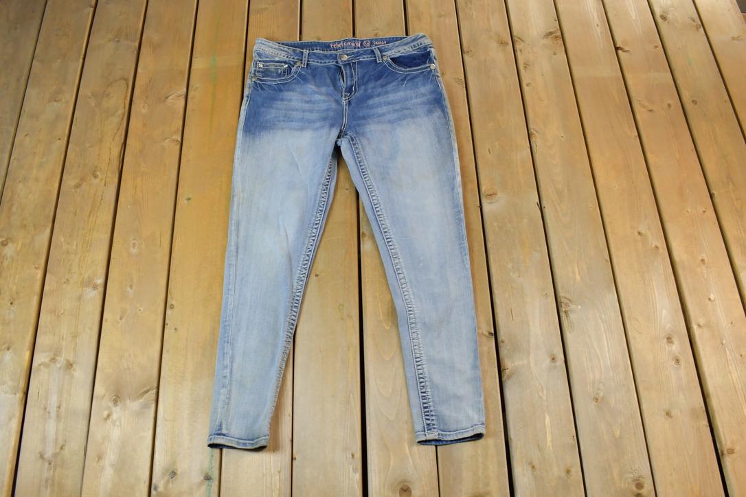 Vintage 1990s Womens Fancy Pocket Denim Jeans Size 38 x 30