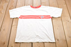 Vintage 1990s Steeple Chase Striped Graphic T-Shirt