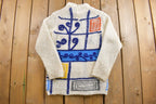 Vintage 1970s Miss Holly Abstract Cute Knitted Sweater