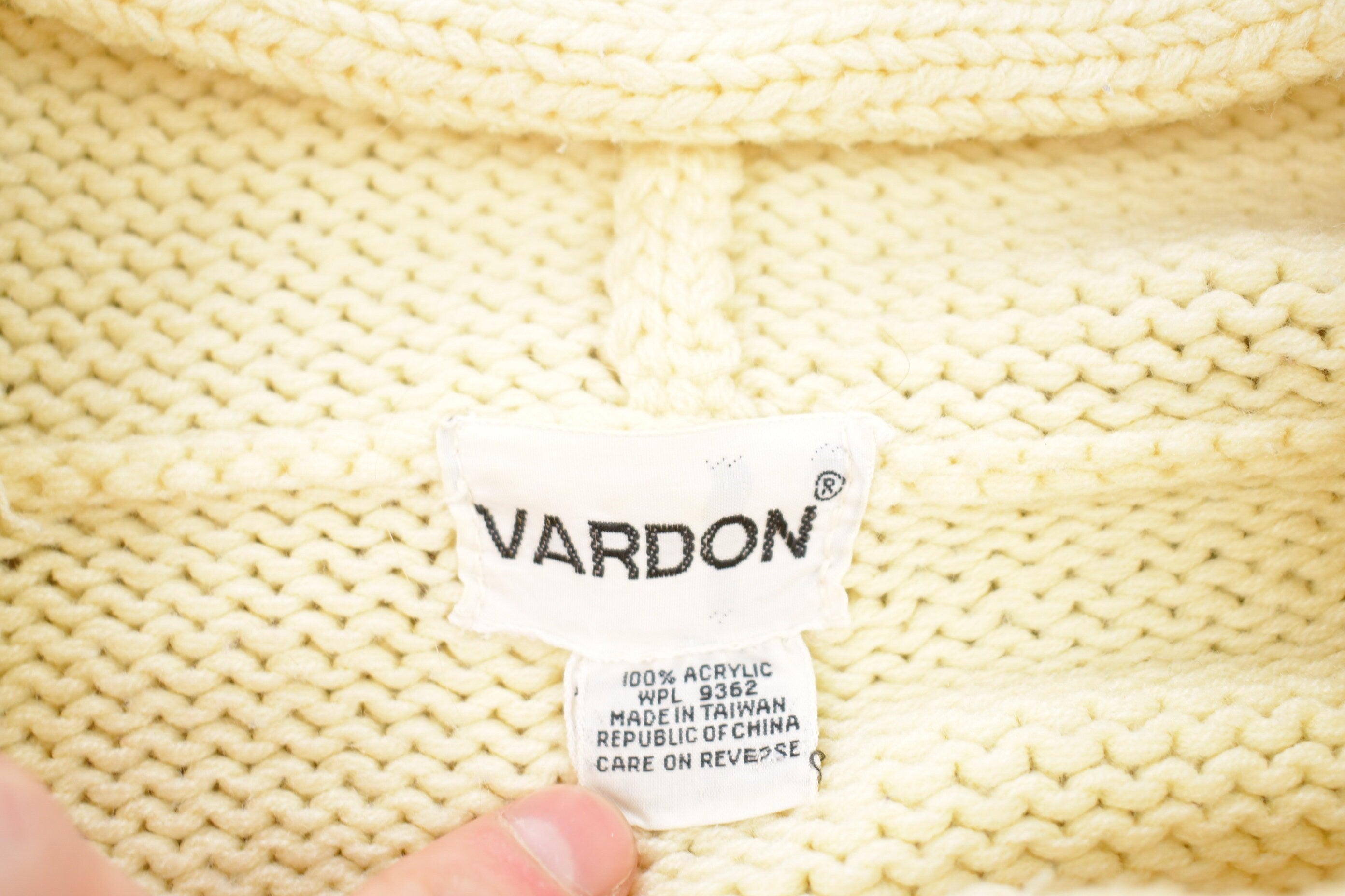 Vintage 1980s Vardon Knitted Hooded Sweater