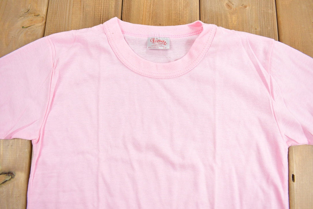 Vintage 1990s Blank Pink Ringer T-Shirt