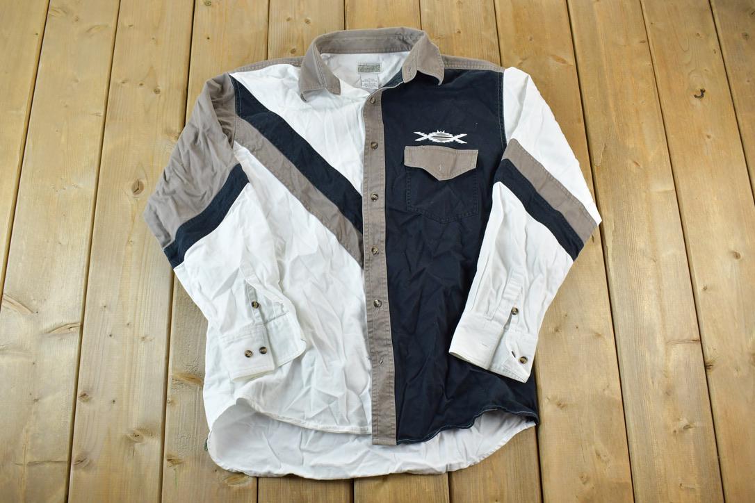 Vintage 1990s Aztec Button Up Shirt