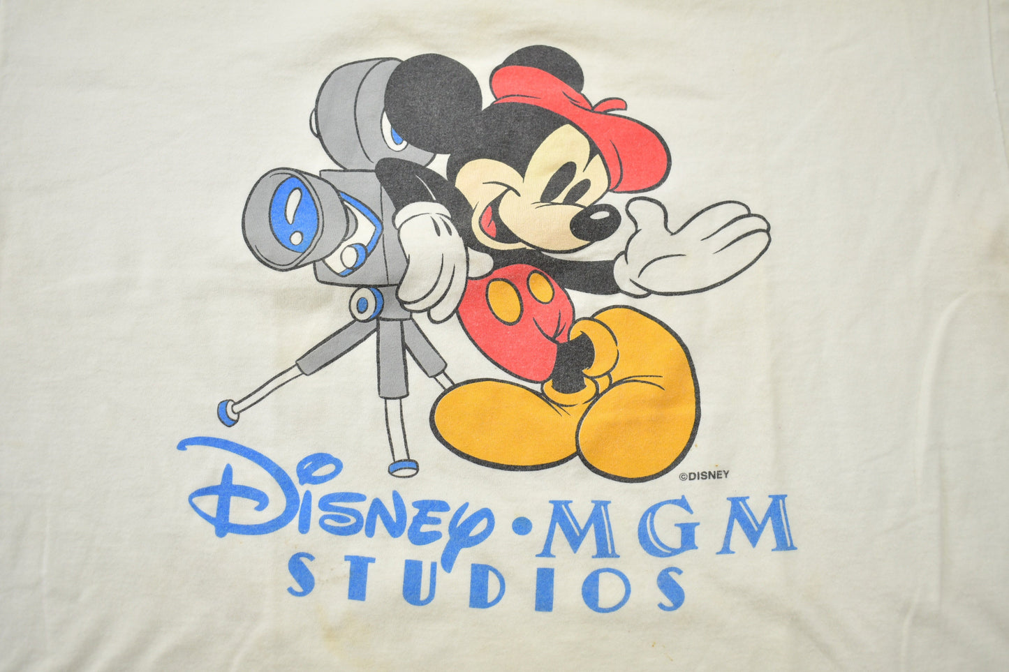 Vintage 1980s Disney MGM Studios Mickey Mouse Graphic T-Shirt / 80s Disney / Vintage Mickey Mouse / Made In USA / Single Stitch