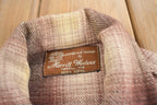 Vintage 1950s Merrill Woolens Shadow Plaid Wool Shacket