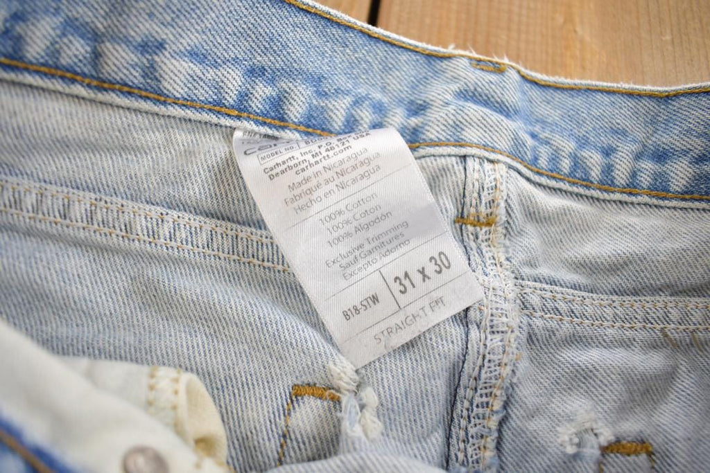 Vintage 1990s Carhartt Light Wash Jeans Size 31x30