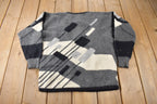 Vintage 1990s Joye Fun Geometric Knit Crewneck Sweater Size Women's M