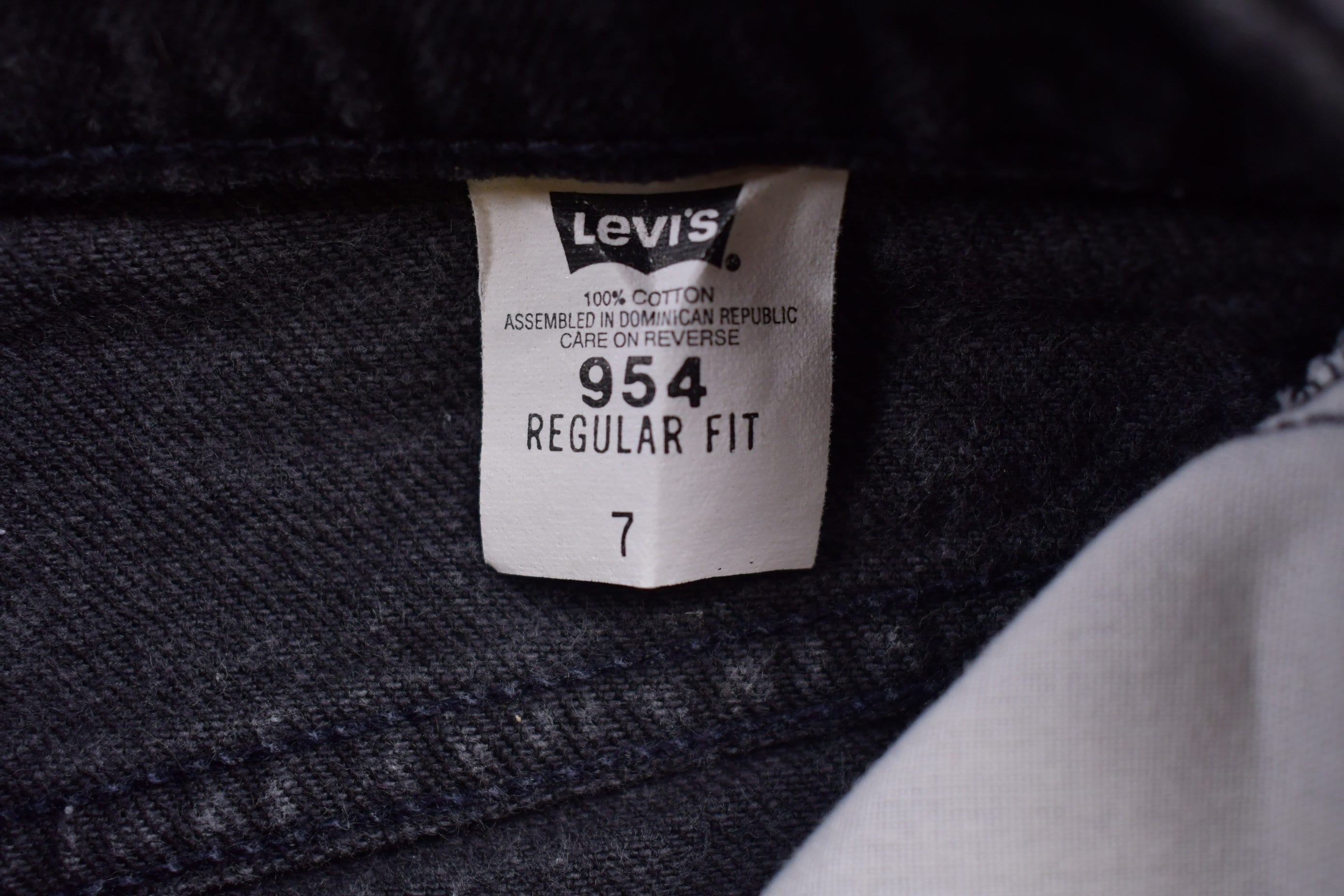 Vintage 1990s Levi's Orange Tab Black Jean Short Shorts 26 x 3