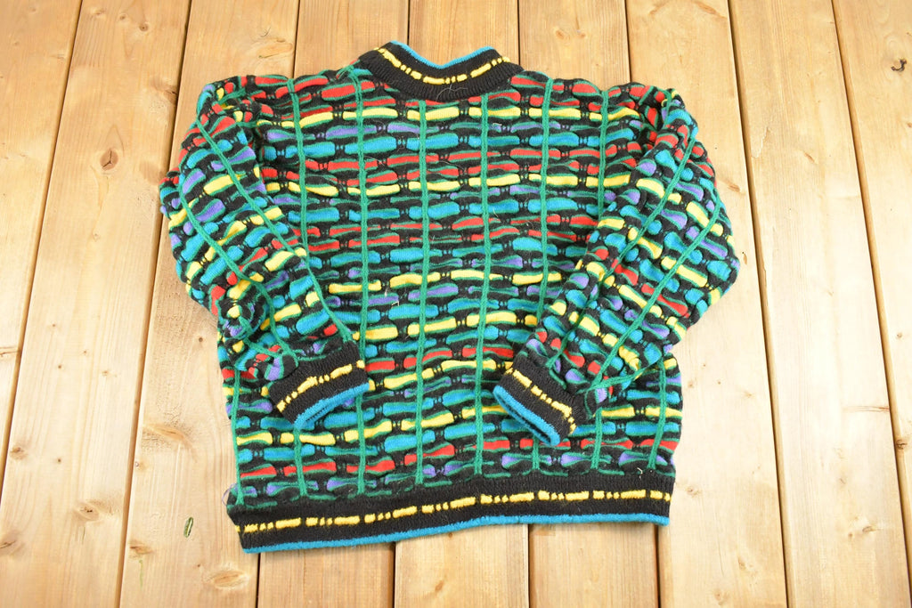 Vintage 1990s Coogi Australia Wool Knit Crewneck Sweater Women's M /