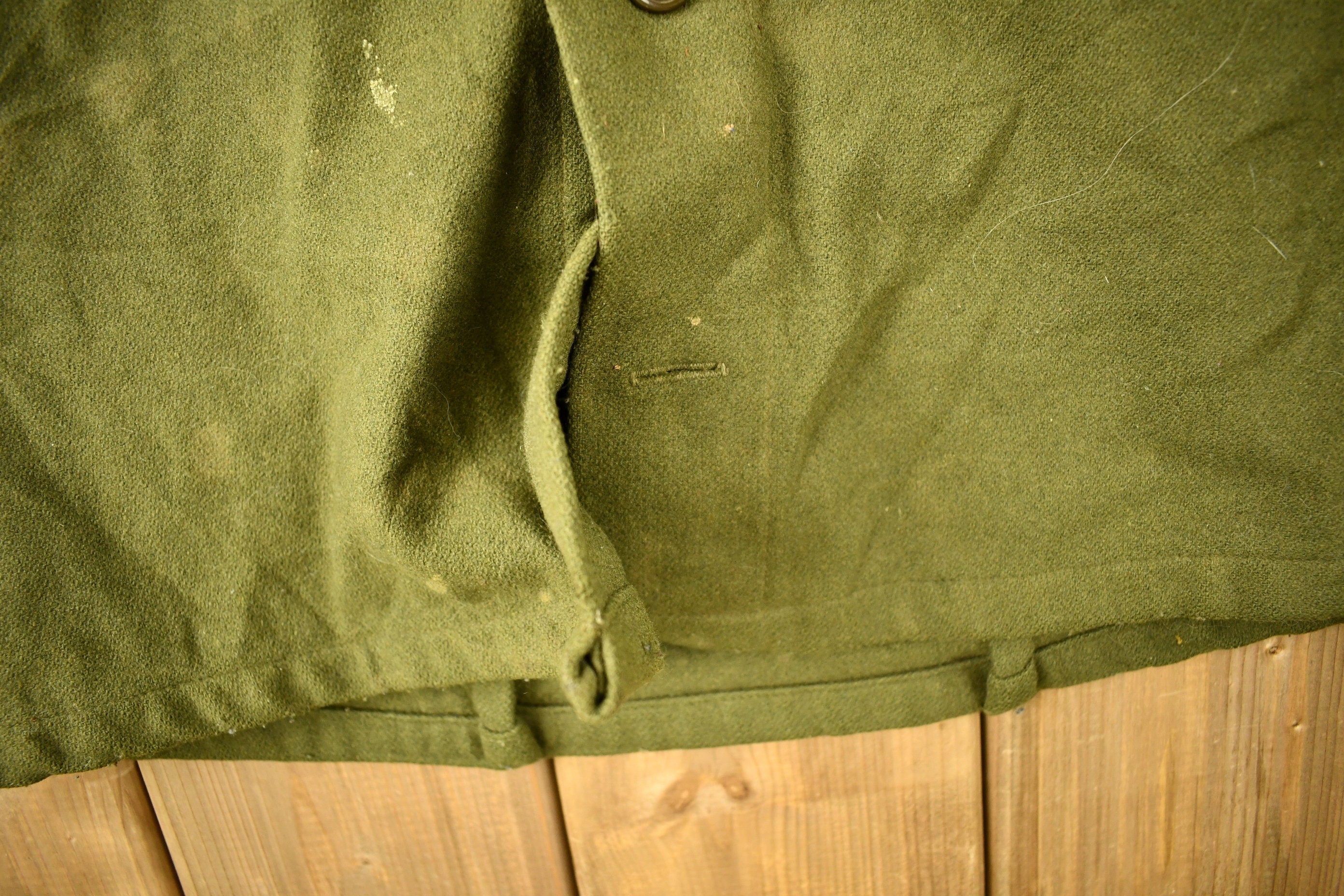 Vintage Military Button Up Shirt