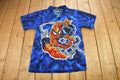Vintage 2002 Spiderman All Over Print Button Up T-Shirt