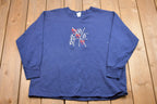 Vintage 1990s Tic Tac Toe Crewneck Sweatshirt  90s Crewneck  Love  Athleisure  Streetwear  Cute Vintage