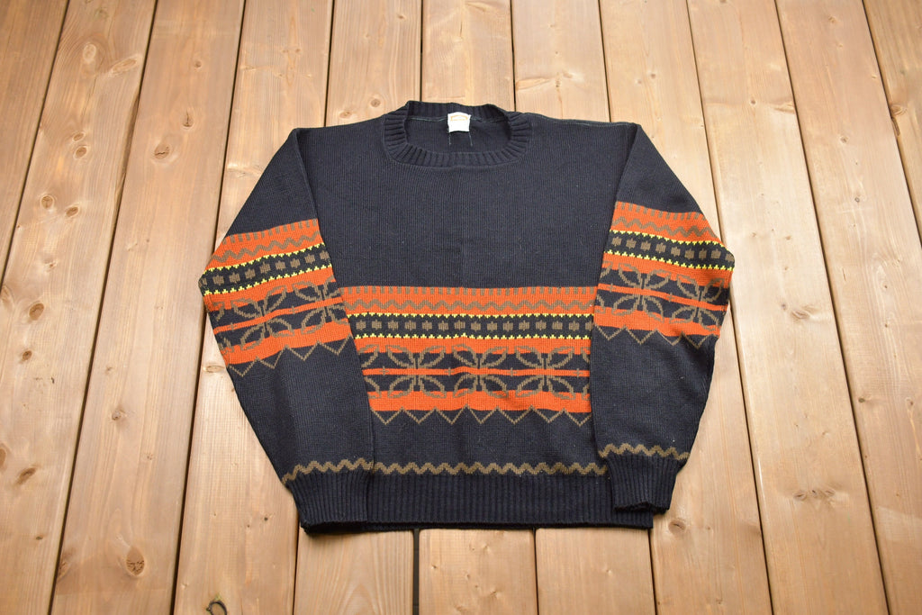 Vintage Drummond Floral Knitted Sweater