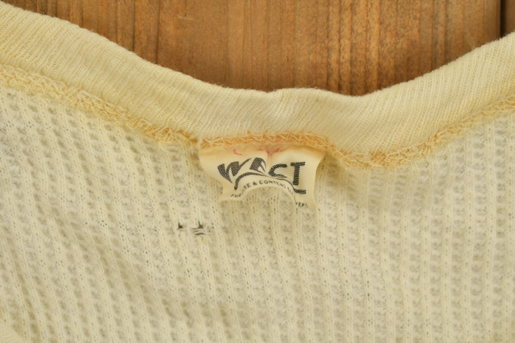 Vintage 1990s Blank White Slim Fit Sweater