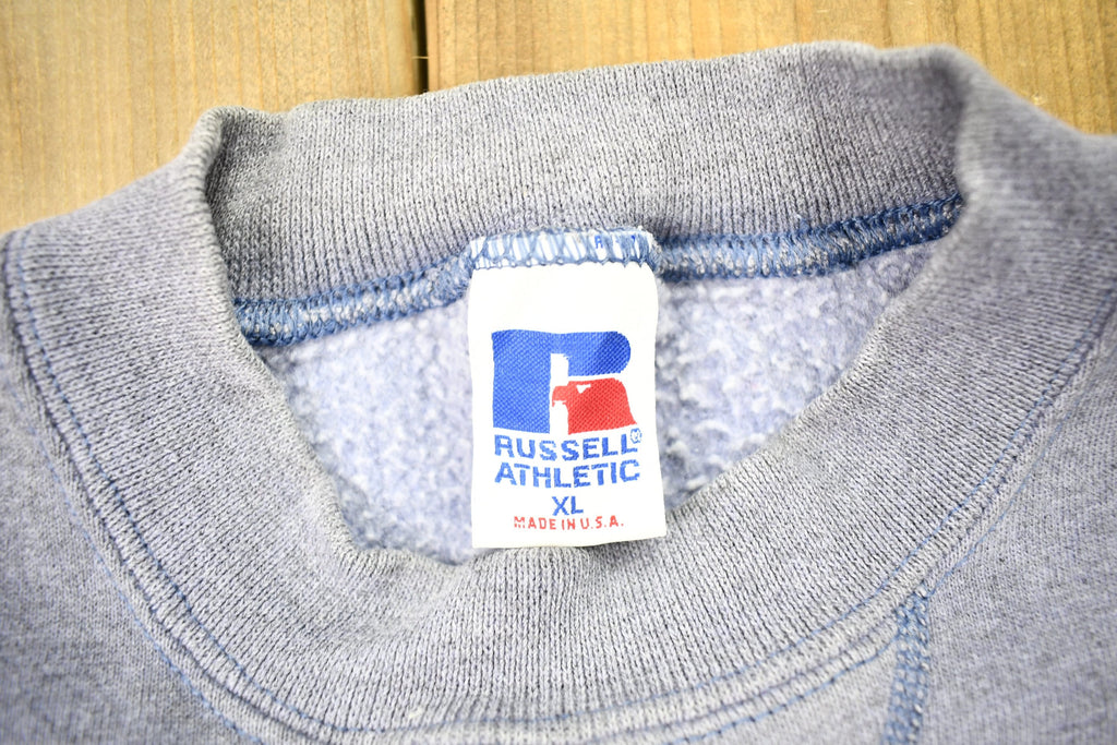 Vintage 1990s Russell Athletics Grey Blank Crewneck Sweatshirt