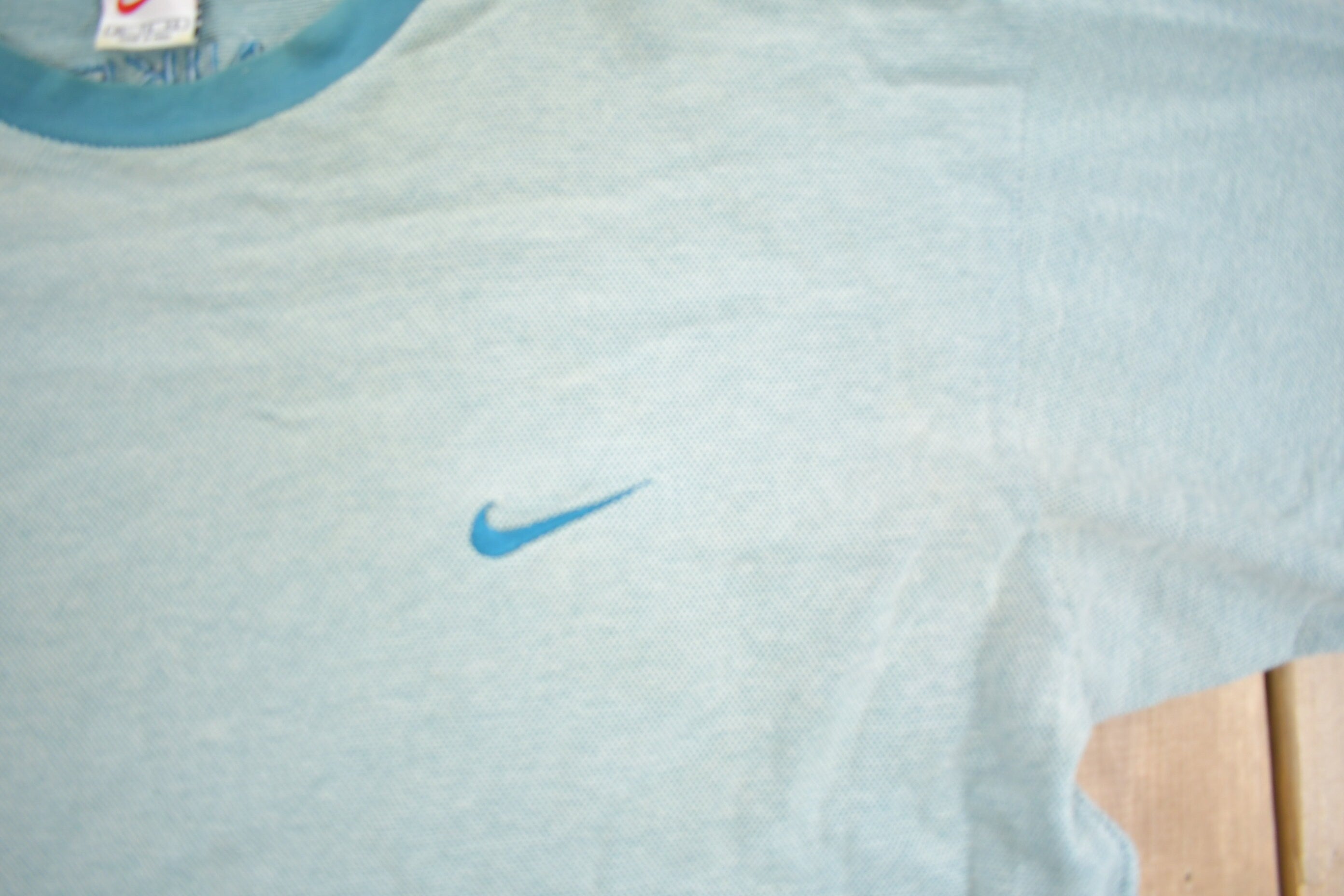 Vintage 1990s Nike Mini Swoosh Heavy Weight Turbo Green T-Shirt